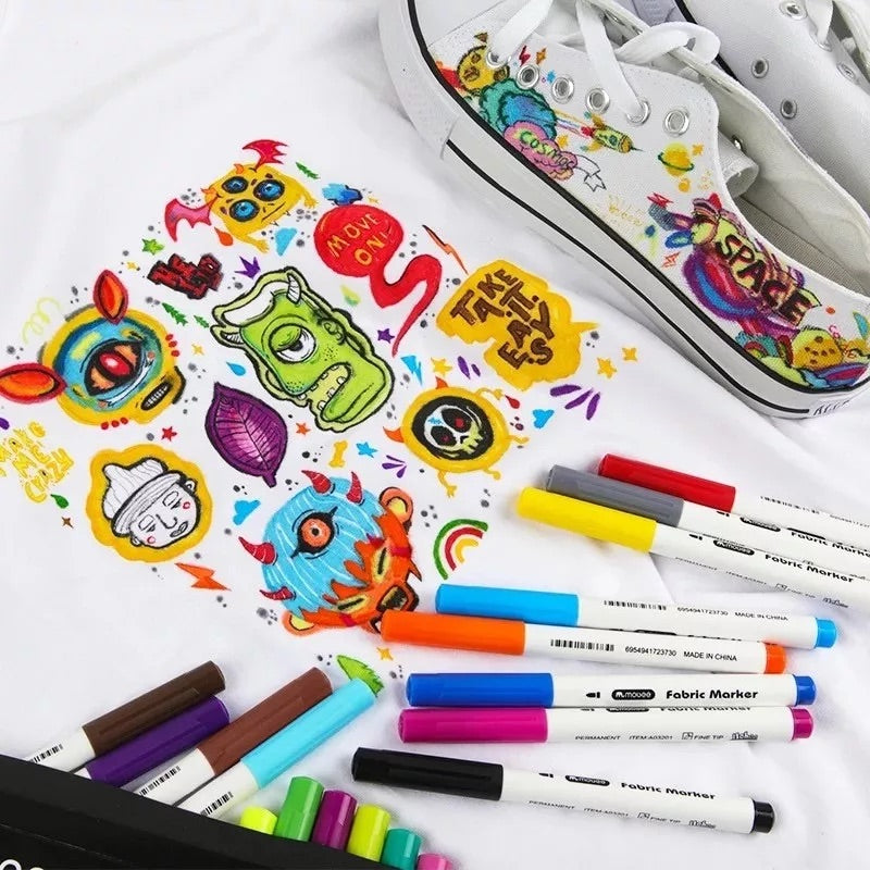 Marcadores Para Tela Mobee 18 Colores