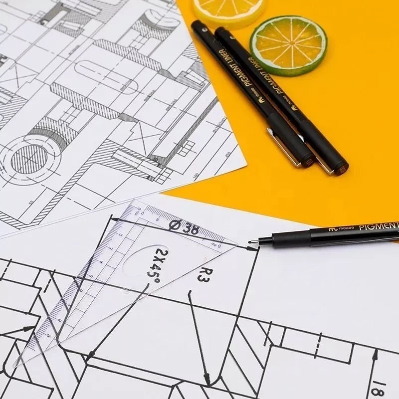 Lápices Tiralineas Mobee 12 Unidades