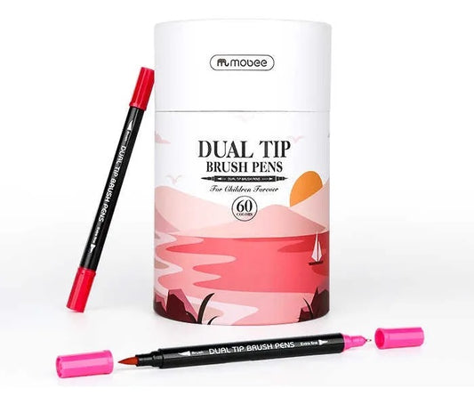 Marcadores Mobee Doble Punta Lettering 60 Colores