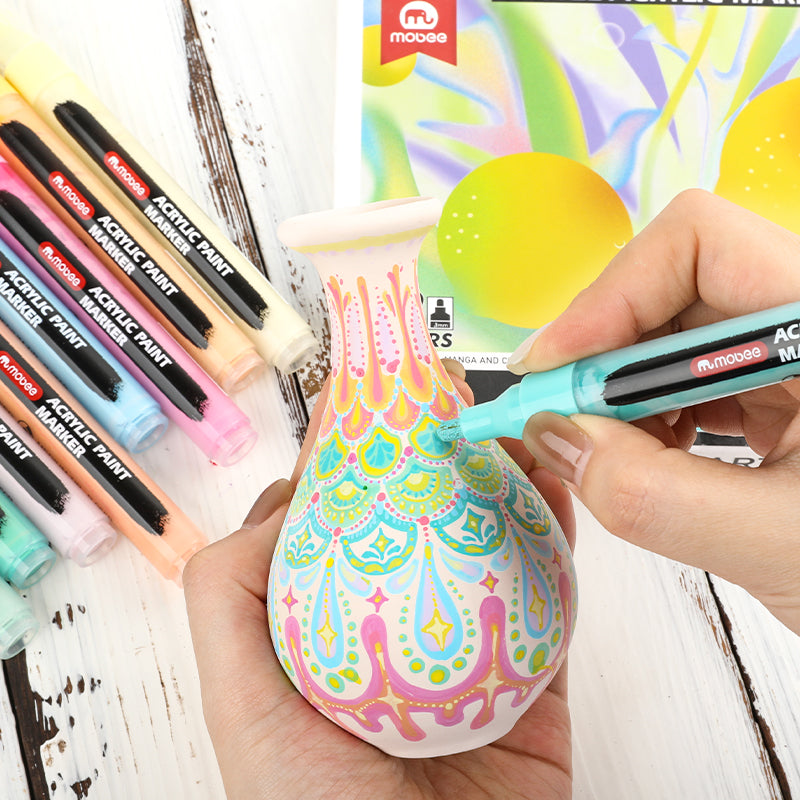 Marcadores Acrílicos Mobee 12 Colores Pastel – Bottegachile