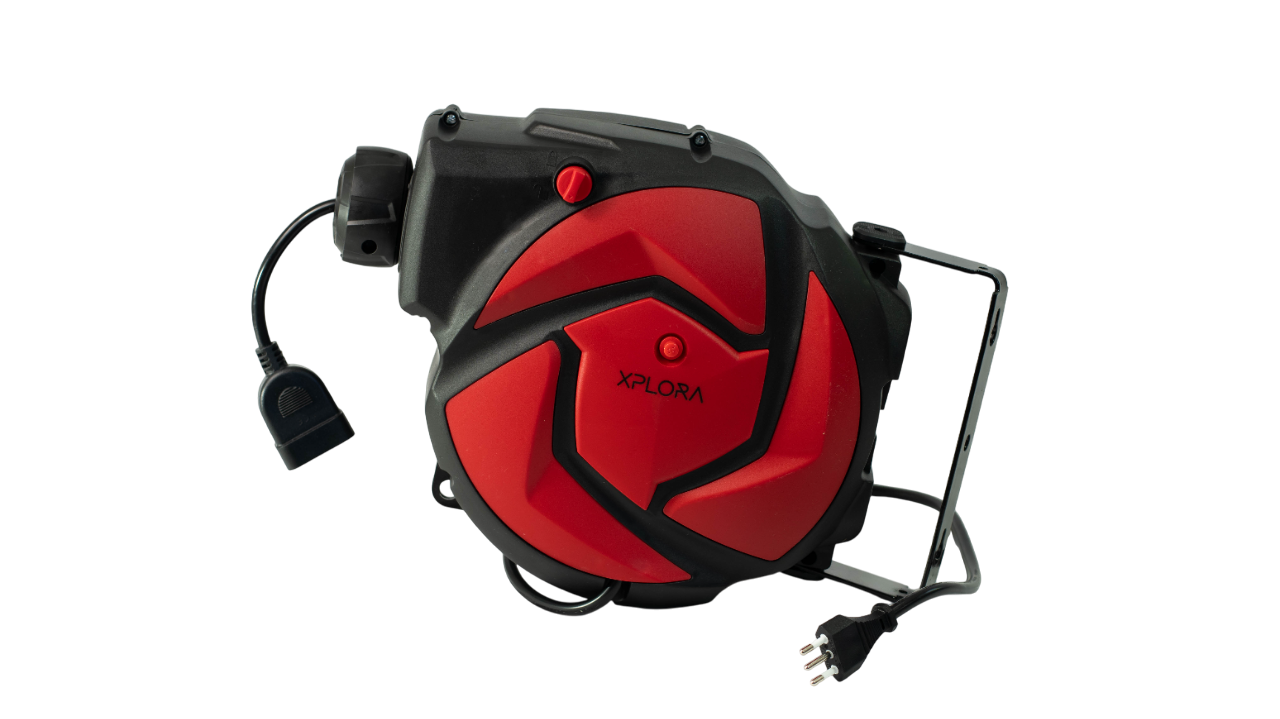 Carrete Alargador Cable Retráctil 15 m