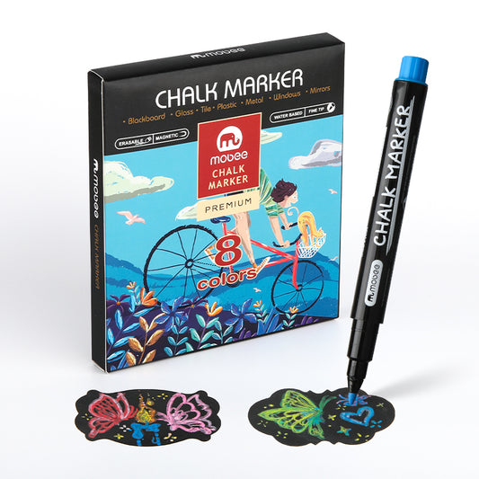 Marcadores de Tiza Liquida Mobee 8 Colores