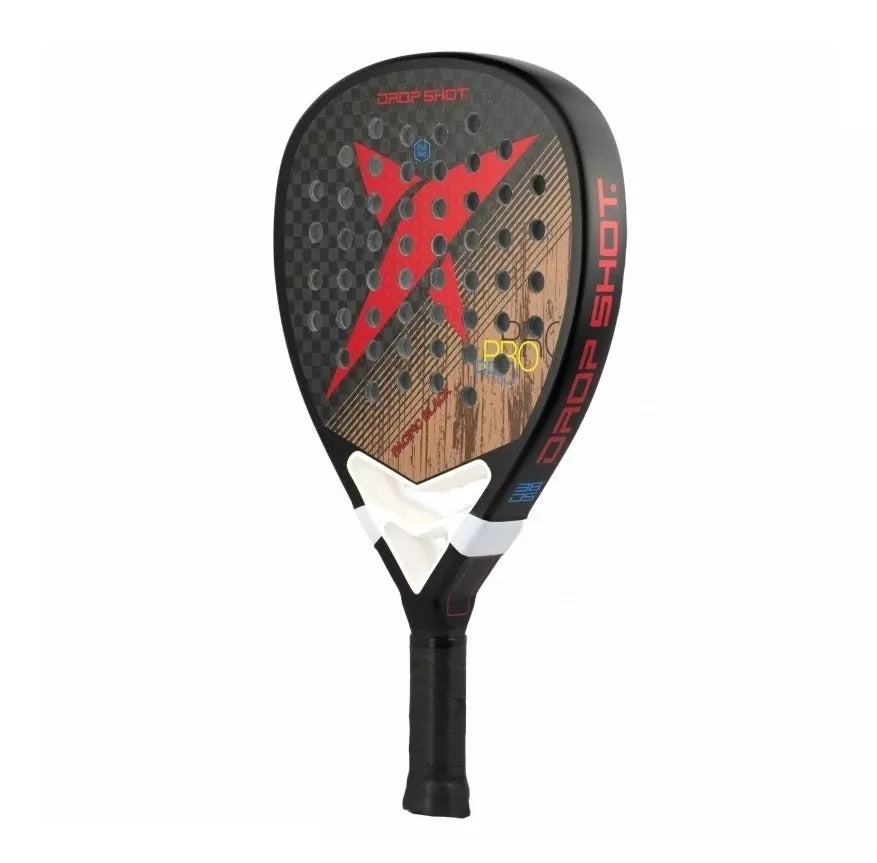 Pala Pádel Drop Shot - Pacific Black 12K (Funda Incluida)