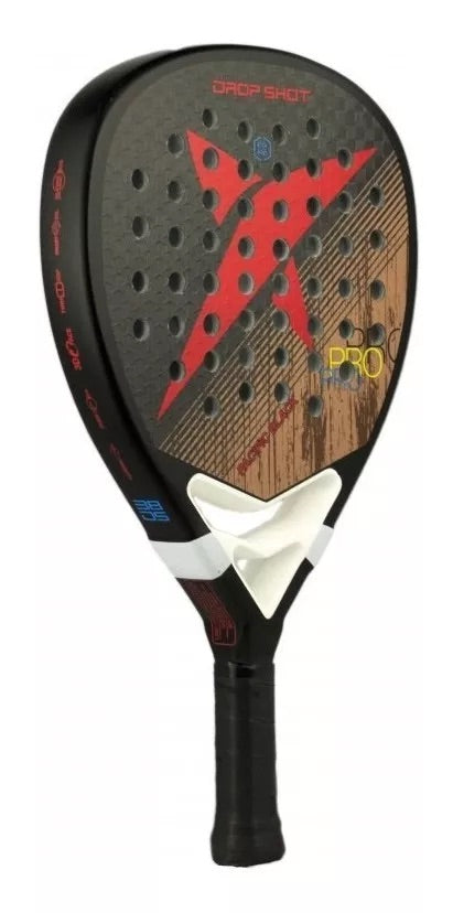 Pala Pádel Drop Shot - Pacific Black 12K (Funda Incluida)