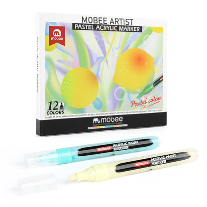 Marcadores Acrílicos Mobee 12 Colores Pastel – Bottegachile