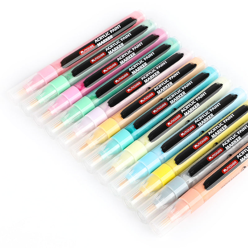 Marcadores Acrílicos Mobee 12 Colores Pastel – Bottegachile